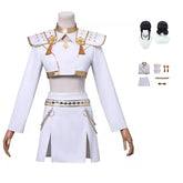 Kpop Demon Hunters Zoey Cosplay Costume Golden White Dance Halloween Suit ACcosplay